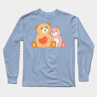 Mom and Baby, Best Friends Teddy Bears Long Sleeve T-Shirt